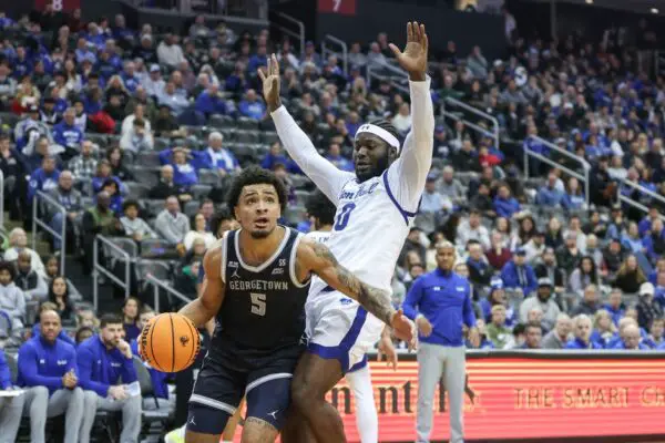 HOYAS HANG ON: Georgetown Hoyas Gut It Out at Seton Hall, 61-60, for 2-0 Start