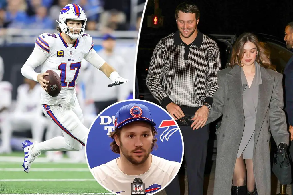 Josh Allen credits fiancée Hailee Steinfeld for MVP-caliber season: ‘She’s my biggest supporter’