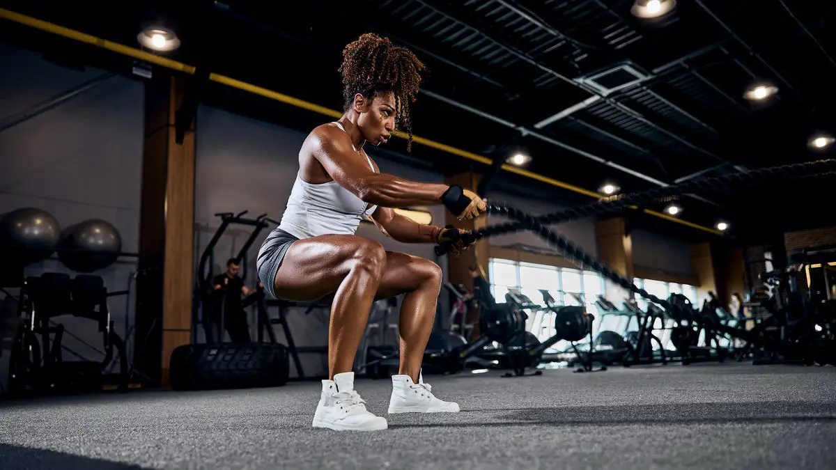 Woman working out