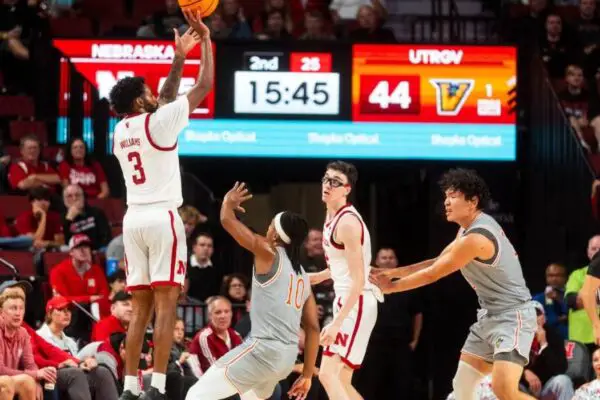 Nebraska Cornhuskers basketball defeats the Indiana Hoosiers