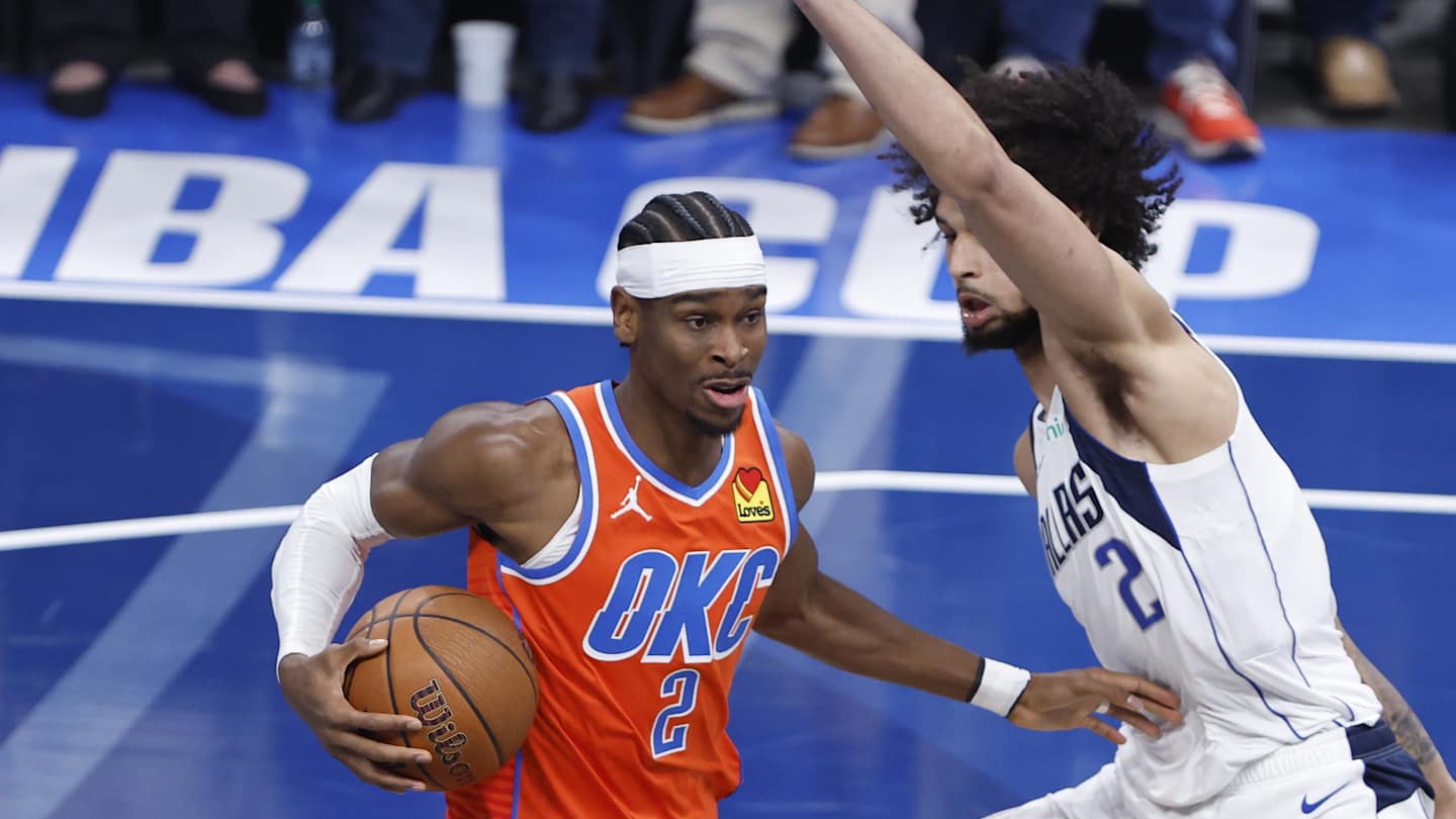 OKC Thunder Lead Mavericks at Half of Tight NBA Cup Game